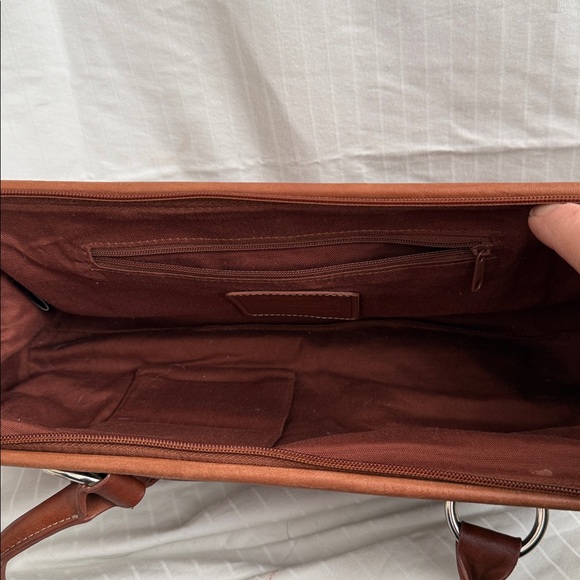 Fossil Brown Leather Satchel - Picture 8 of 9